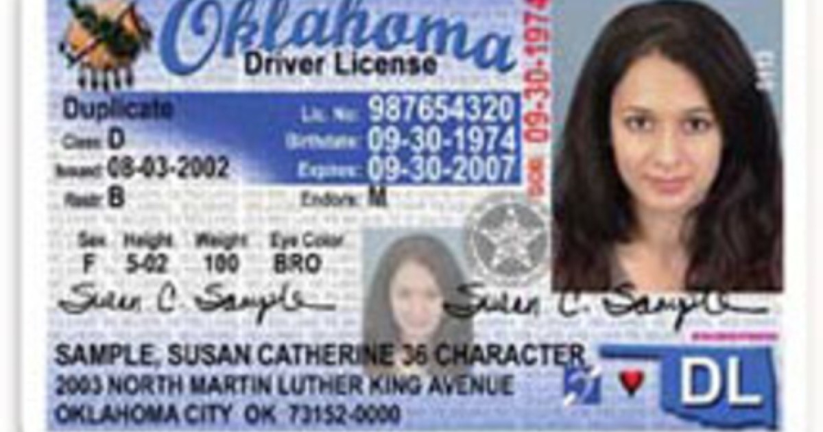 Oklahoma Highway Patrol Driver License